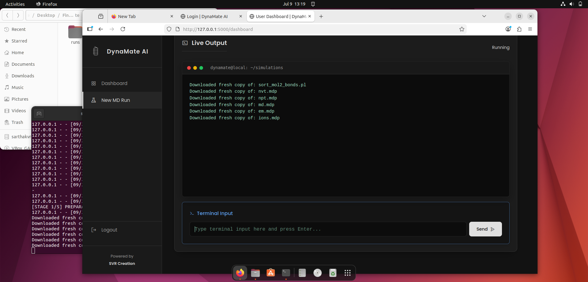 Live Output